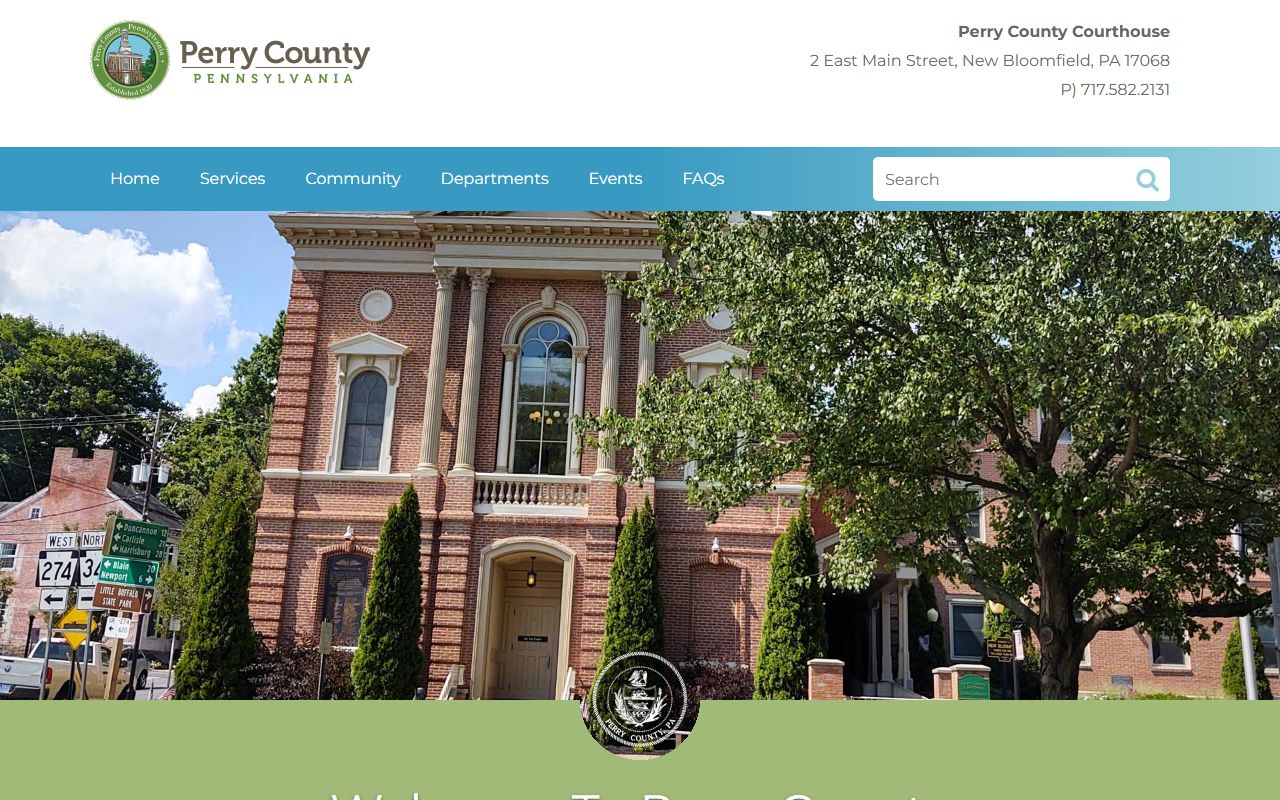 Perry County government website for civil court records